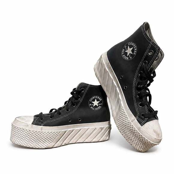 Converse Shoes - Converse Chuck Taylor All Star Lift 2X Platform High Top Black/White 572608C